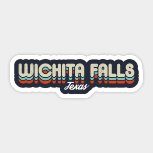 Retro Wichita Falls Texas Sticker